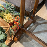 Vintage Wood Trestle Table SIDE TABLE 21w16d22h