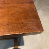Vintage Wood Trestle Table SIDE TABLE 21w16d22h