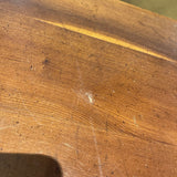 Vintage Wood Trestle Table SIDE TABLE 21w16d22h