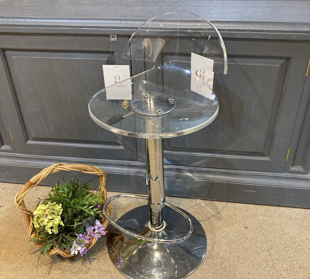Modern Adjustable Acrylic Stool BAR/COUNTER STOOL 15d39h