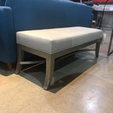 Custom Upholstered Shagreen BENCH 45w17d16.5h