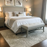 Custom Upholstered Shagreen BENCH 45w17d16.5h