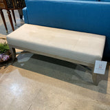 Custom Upholstered Shagreen BENCH 45w17d16.5h