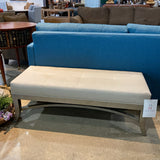 Custom Upholstered Shagreen BENCH 45w17d16.5h