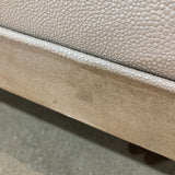 Custom Upholstered Shagreen BENCH 45w17d16.5h