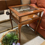 Burton Curio Table FURNITURE Medium Brown 18w20d24.5h