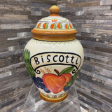 Ceramic Biscotti Jar w/ Lid ACCESSORIES 6Wx10H