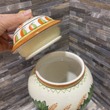 Ceramic Biscotti Jar w/ Lid ACCESSORIES 6Wx10H