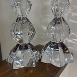Mikasa 2pc Crystal "Illuminations" Candle Holder Set ACCESSORIES 4Wx10H
