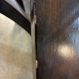 Tri-Leg Glass Top SIDE TABLE 23Wx24H
