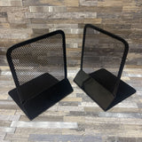 Metal Mesh Desk Bookends ACCESSORIES Black 5.5Wx6.5H