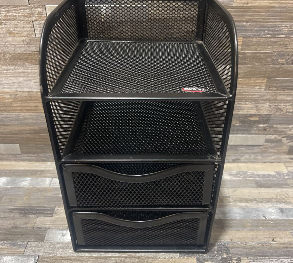 Metal Mesh Desk Organizer ACCESSORIES Black 5Wx8H