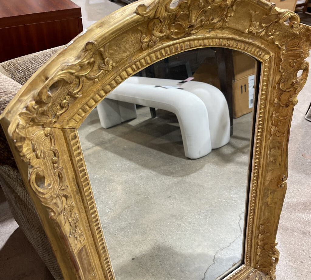 Antique Louis Philippe French Ornate Gild Dome Top MIRRORS Gold 27Wx41H