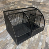Black Metal Mesh Desk Organizer ACCESSORIES Black 9Wx6x5H