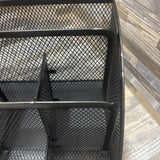 Black Metal Mesh Desk Organizer ACCESSORIES Black 9Wx6x5H