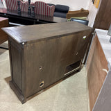 Restoration Hardware 20th Century Brass Pull 2-Door CABINET 53w17.5d36h