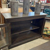 Restoration Hardware 20th Century Brass Pull 2-Door CABINET 53w17.5d36h
