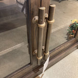 Restoration Hardware 20th Century Brass Pull 2-Door CABINET 53w17.5d36h
