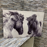 Horse Pair Canvas Print ART WORK 35.5x24