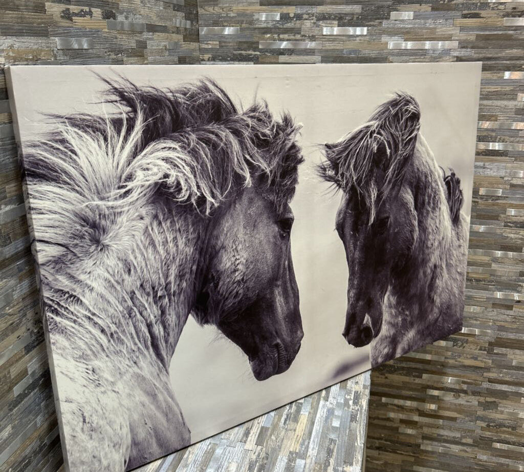 Horse Pair Canvas Print ART WORK 35.5x24