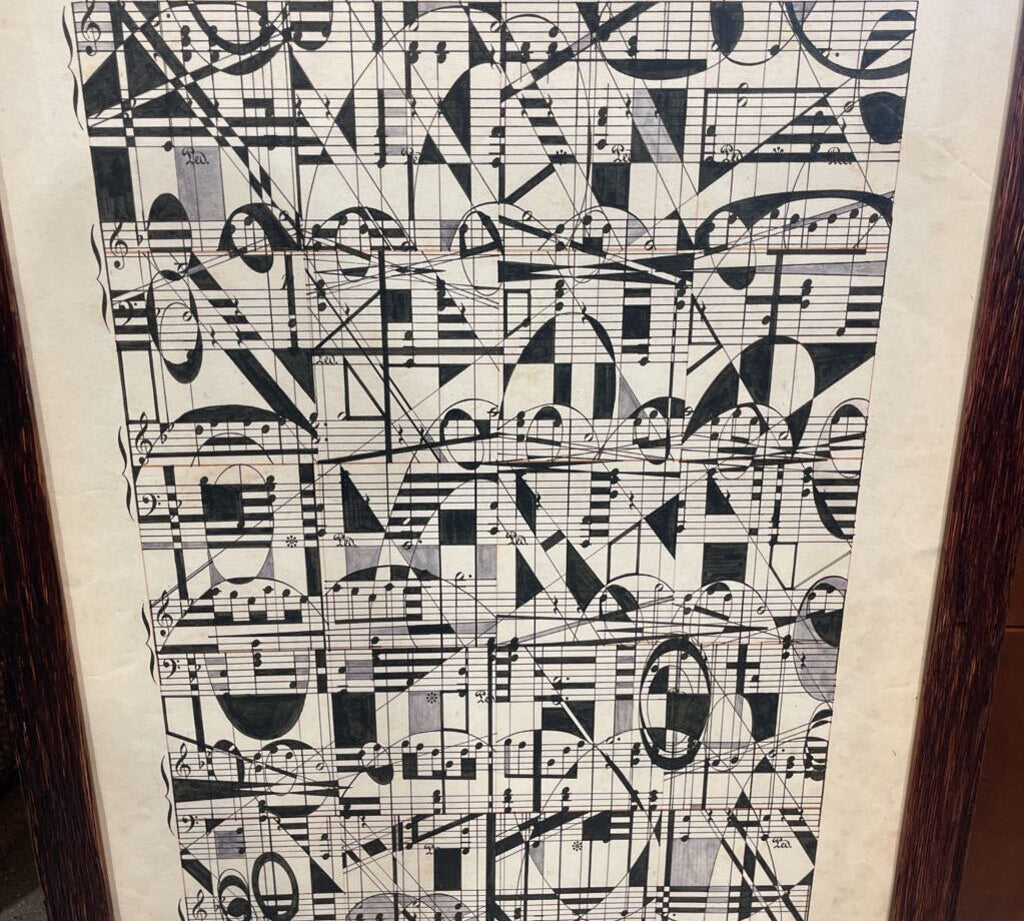 Graphic Notes Print By Nikki Galapon ART WORK 28Wx38H