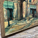 Romantic French Street Scene Print on Canvas ART WORK 32Wx26H