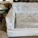 Oversized Skirted Deep Set Chenille SOFA Champagne 112Wx50dx36H