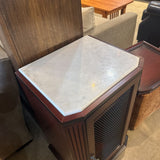 Gentleman's Liquor Cabinet w/ Marble Top & Removable Serving Tray CABINET 22w16.5d33.5h