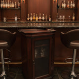Gentleman's Liquor Cabinet w/ Marble Top & Removable Serving Tray CABINET 22w16.5d33.5h