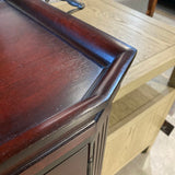 Gentleman's Liquor Cabinet w/ Marble Top & Removable Serving Tray CABINET 22w16.5d33.5h