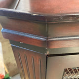Gentleman's Liquor Cabinet w/ Marble Top & Removable Serving Tray CABINET 22w16.5d33.5h