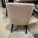 Room & Board Cora Modern Boucle DINING CHAIRS Declan Blush 22w21d34h