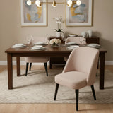Room & Board Cora Modern Boucle DINING CHAIRS Declan Blush 22w21d34h