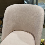 Room & Board Cora Modern Boucle DINING CHAIRS Declan Blush 22w21d34h