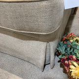 Fabric Skirted Roll-Arm LOVE SEAT 70w40d32h