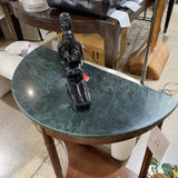Neoclassical Half-Moon Marble Top CONSOLE TABLE 29w14.5d30h