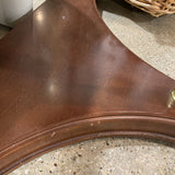 Neoclassical Half-Moon Marble Top CONSOLE TABLE 29w14.5d30h
