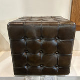 Leon Leather Cube Ottoman OTTOMANS 18w18d18h