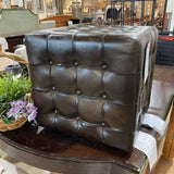 Leon Leather Cube Ottoman OTTOMANS 18w18d18h
