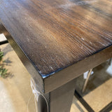 Rustic Rectangular Counter Height DINING TABLE 48w31.5d36h