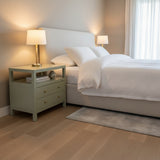 Celine 2-Drawer NIGHTSTAND Sage/Gold 28w17d27h