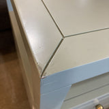 Celine 2-Drawer NIGHTSTAND Sage/Gold 28w17d27h
