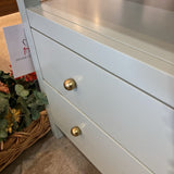 Celine 2-Drawer NIGHTSTAND Sage/Gold 28w17d27h