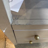 Celine 2-Drawer NIGHTSTAND Light Ash/Gold 21w17d27h