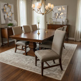 Microsuede & Nailhead Trim DINING CHAIRS 23w22d39h