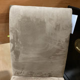 Microsuede & Nailhead Trim DINING CHAIRS 23w22d39h