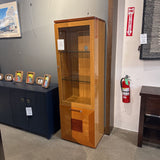 Illuminated Lacquer Curio CABINET 25w18d78h