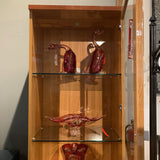 Illuminated Lacquer Curio CABINET 25w18d78h