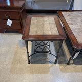Rustic Slate Tile Mosaic Top END/SIDE TABLE 28w24d26h
