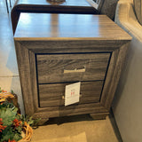 Coaster Kauffman 2-Drawer NIGHTSTAND Washed Taupe 23.5w16.5d27h